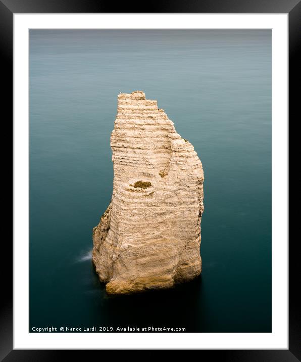 The Needle Of Etretat Framed Mounted Print by DiFigiano Photography