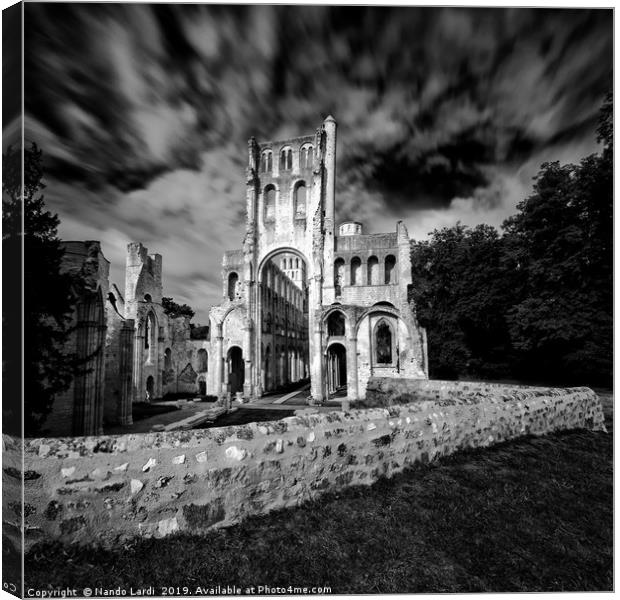 Abbey Jumieges Canvas Print by DiFigiano Photography