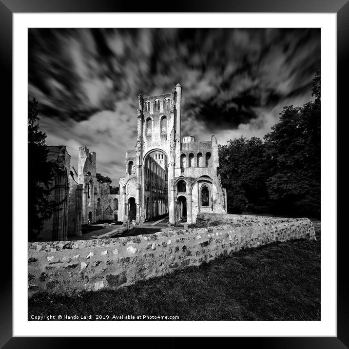 Abbey Jumieges Framed Mounted Print by DiFigiano Photography