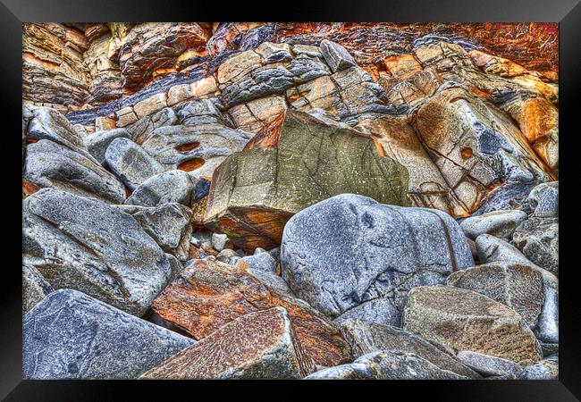 Shades of Rock Framed Print by Mike Gorton