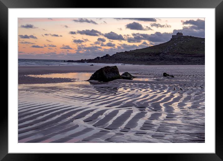 St Ives sunrise Framed Mounted Print by Steve Mantell