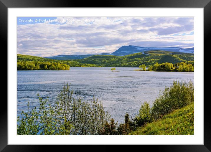 In the Vastness of the Finnmark Framed Mounted Print by Gisela Scheffbuch