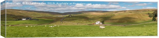 Harwood, Upper Teesdale, Panorama Canvas Print by Richard Laidler