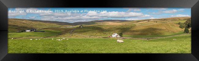 Harwood, Upper Teesdale, Panorama Framed Print by Richard Laidler