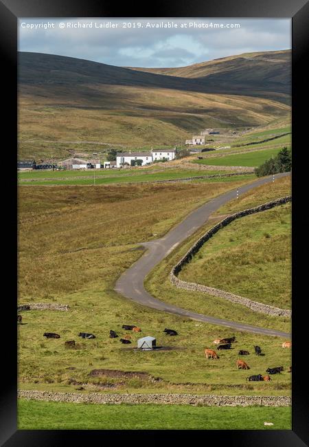 Harwood from Lingy Hill 2 Framed Print by Richard Laidler