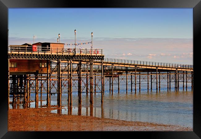 Southend Pier and Beach Essex Framed Print by Andy Evans Photos