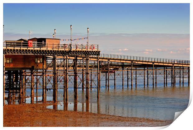 Southend Pier and Beach Essex Print by Andy Evans Photos