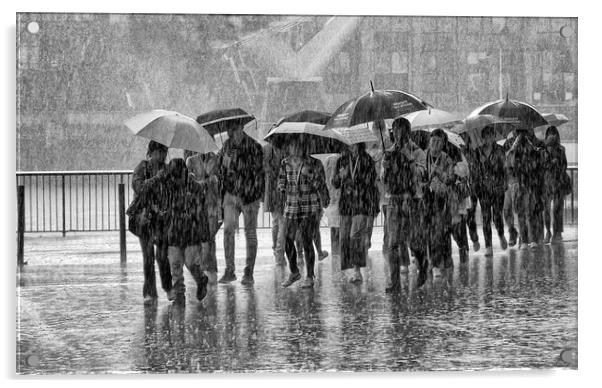 Caught in a Rainstorm Acrylic by John B Walker LRPS
