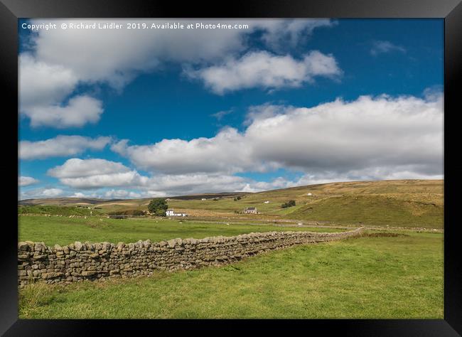 Harwood, Upper Teesdale, from Marshes Gill, VPano Framed Print by Richard Laidler