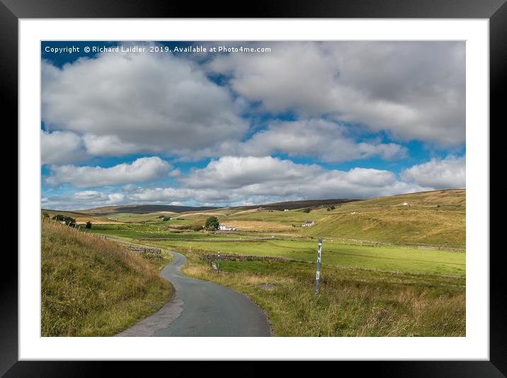 Harwood, Upper Teesdale, Vertical Panorama Framed Mounted Print by Richard Laidler