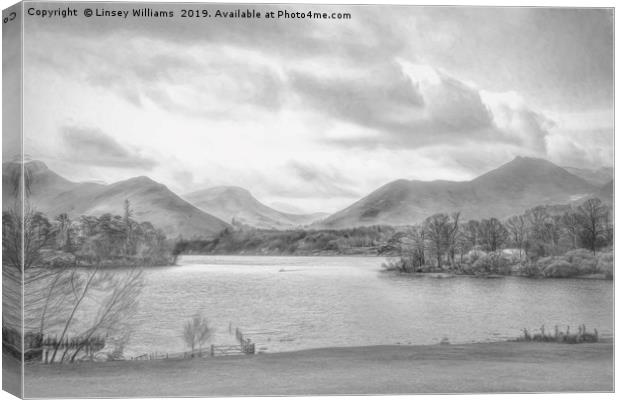 Lake Derwent Cumbria Canvas Print by Linsey Williams