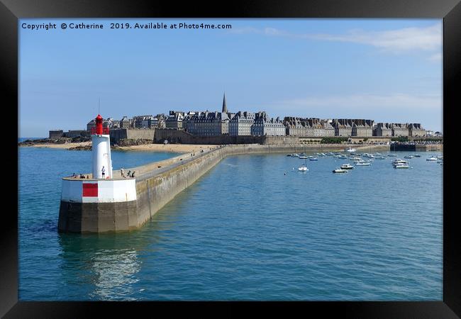 Arriving at St malo in France Framed Print by Rocklights 