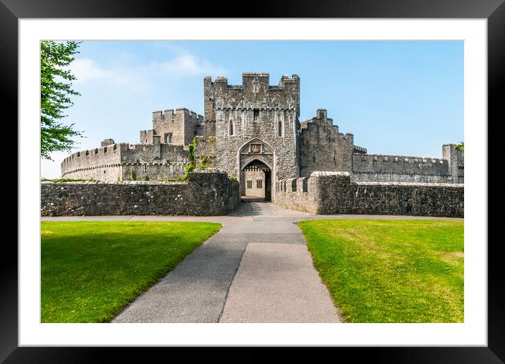 St Donats Castle Gateway Framed Mounted Print by Steve Purnell