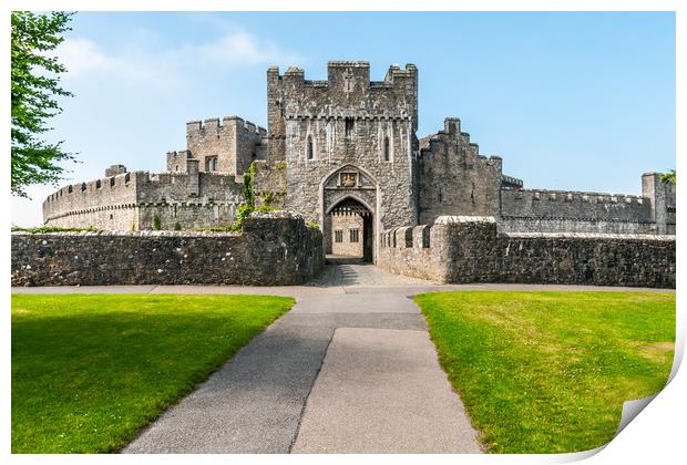 St Donats Castle Gateway Print by Steve Purnell