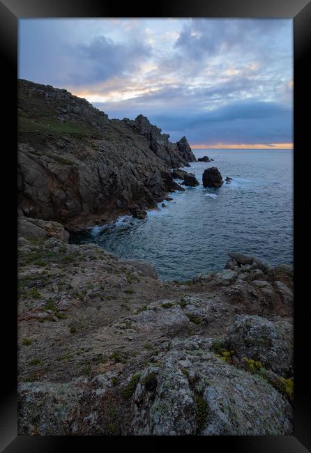 Hella Point Gwennap Head Framed Print by CHRIS BARNARD