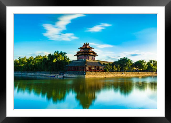 Corner of the Imperial Palace Framed Mounted Print by Yankun Yang
