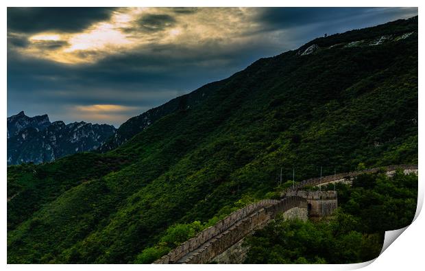 The Great Wall Print by Yankun Yang