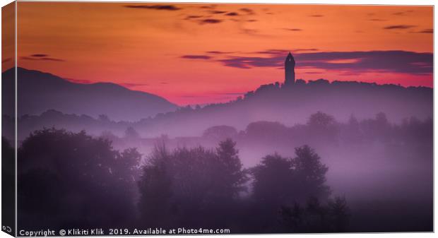 The Wallace Monument Canvas Print by Angela H