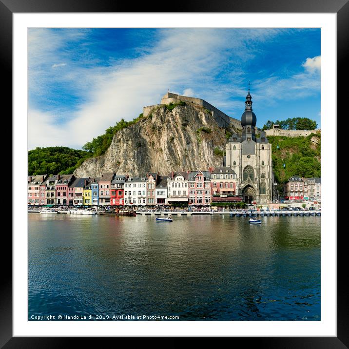 Downtown Dinant Framed Mounted Print by DiFigiano Photography