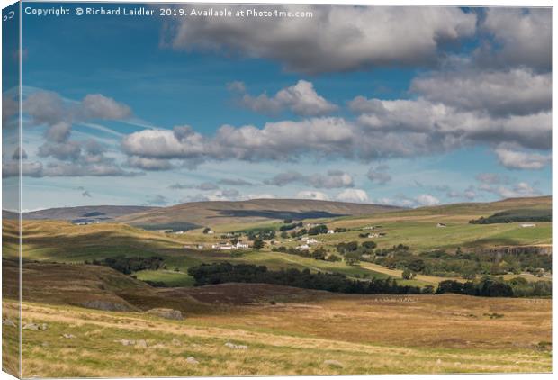 Forest in Teesdale from Holwick Fell 3 Canvas Print by Richard Laidler