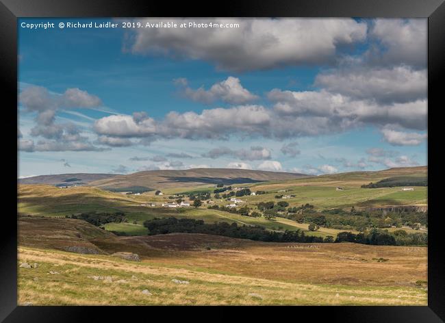 Forest in Teesdale from Holwick Fell 3 Framed Print by Richard Laidler