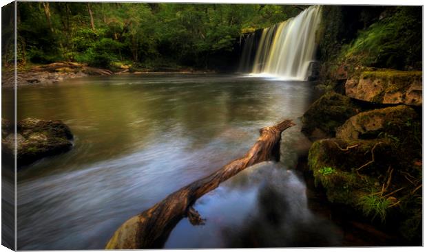 Waterfall Country South Wales Canvas Print by Leighton Collins