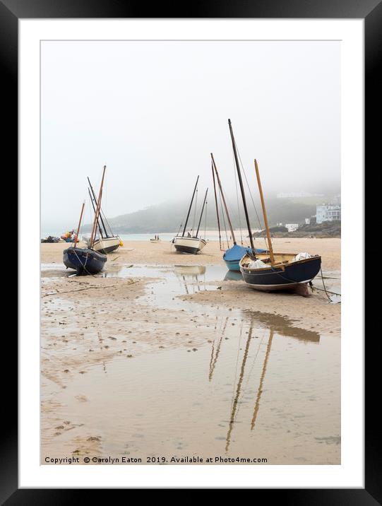 Misty Morning in St Ives Framed Mounted Print by Carolyn Eaton
