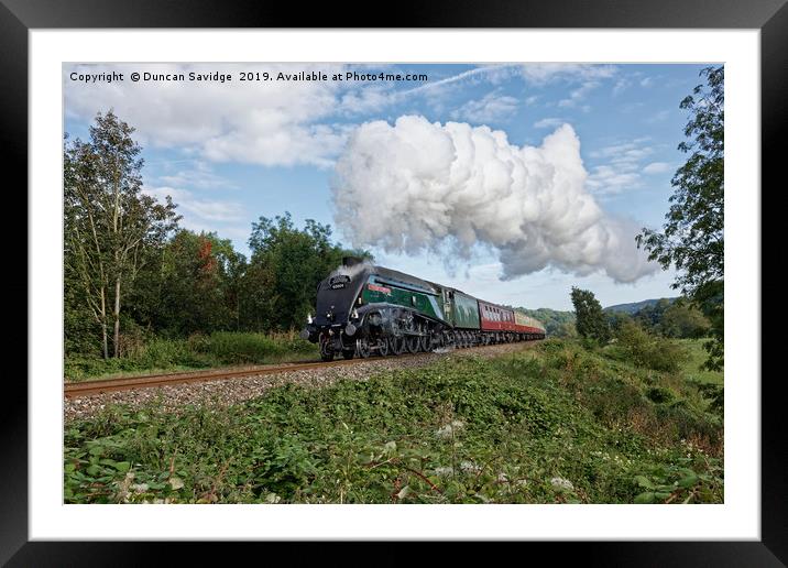 Steam train 60009 union of south africa Framed Mounted Print by Duncan Savidge