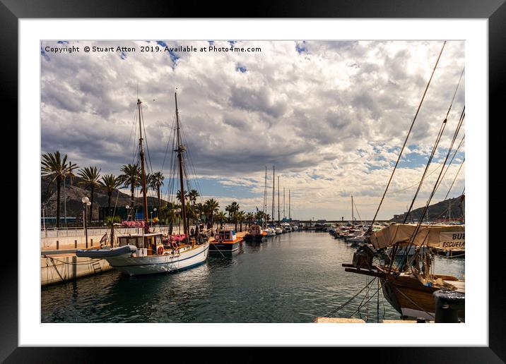 Harbour at Cartagena 2 Framed Mounted Print by Stuart Atton