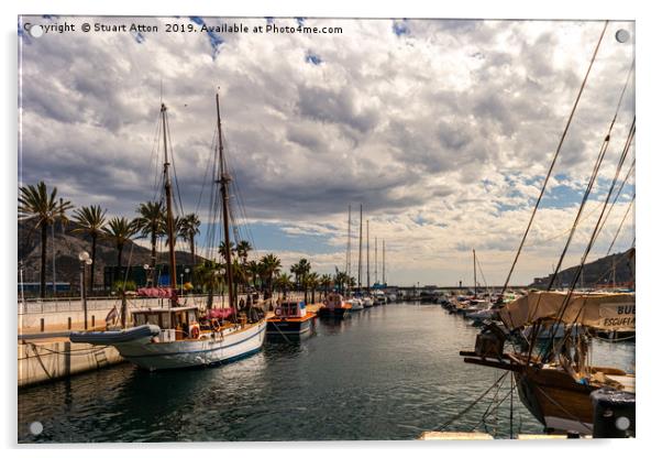 Harbour at Cartagena 2 Acrylic by Stuart Atton