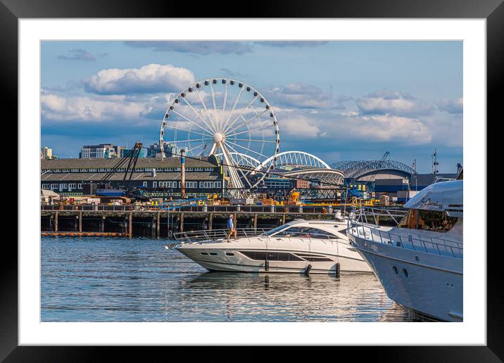 Cruising Past the Wheel Framed Mounted Print by Darryl Brooks