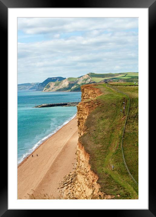 Dorset Coast UK, Freshwater Bay Framed Mounted Print by Peter Smith
