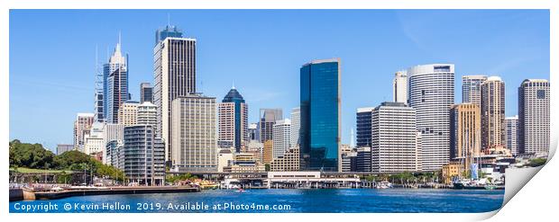 Panoramic view of the Central Business District  Print by Kevin Hellon