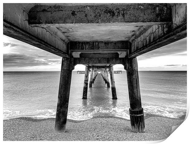 Deal Pier Print by Perry Johnson
