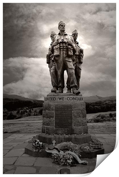 Commando Memorial Print by Chris Thaxter