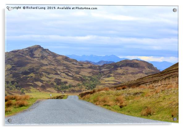 The Great Glen Acrylic by Richard Long