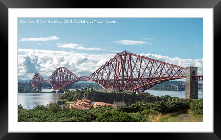 Forth Railway Bridge, Scotland Framed Mounted Print by Alan Crawford