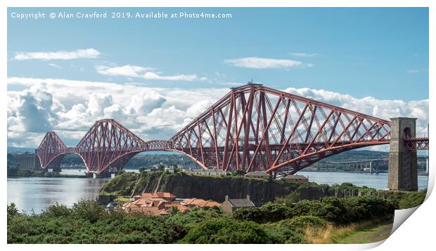 Forth Railway Bridge, Scotland Print by Alan Crawford
