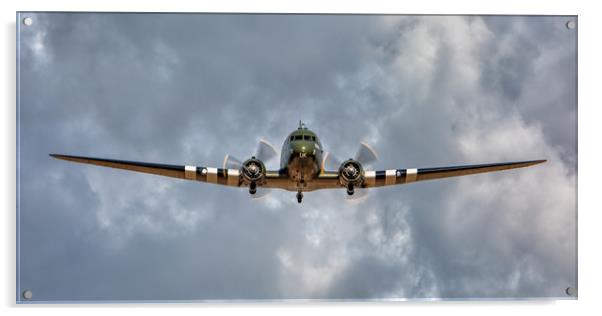 Douglas C-47 Dakota Acrylic by Roger Green