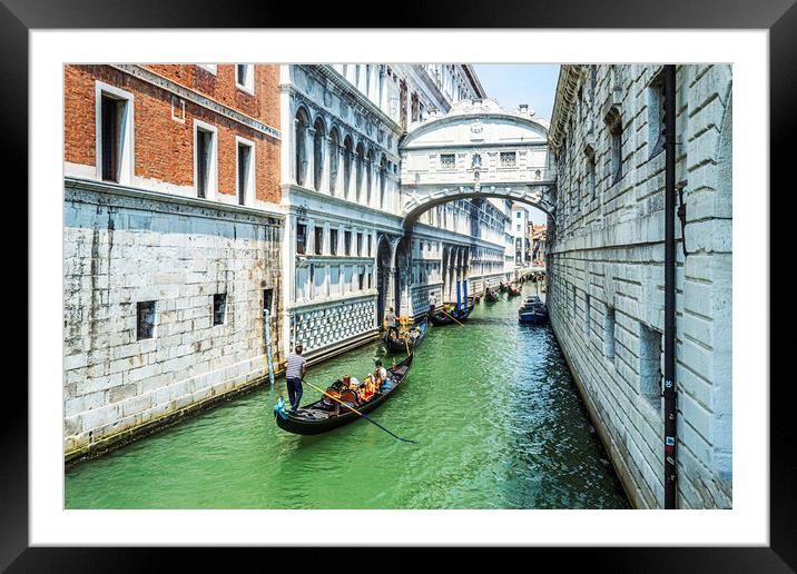 Under The Bridge Of Sighs Framed Mounted Print by Steve Purnell