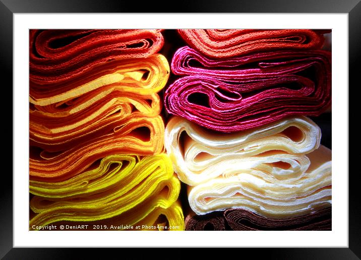 Colours Number One Framed Mounted Print by DeniART 