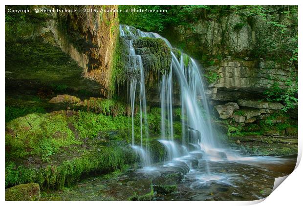 West Burton Falls, Cauldron Falls, Yorkshire Dales Print by Bernd Tschakert