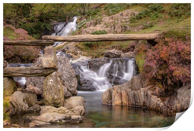 Watkin Path Cwn Llan Snowdonia Print by paul lewis