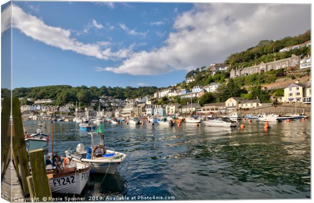 The River Looe in South East Cornwall Canvas Print by Rosie Spooner