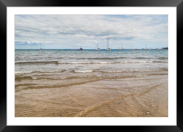 Views from Swanage Beach Framed Mounted Print by Hayley Jewell