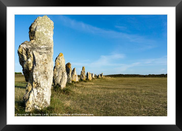 Menhirs De Lagatjar Framed Mounted Print by DiFigiano Photography