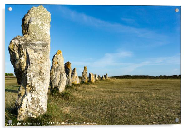 Menhirs De Lagatjar Acrylic by DiFigiano Photography