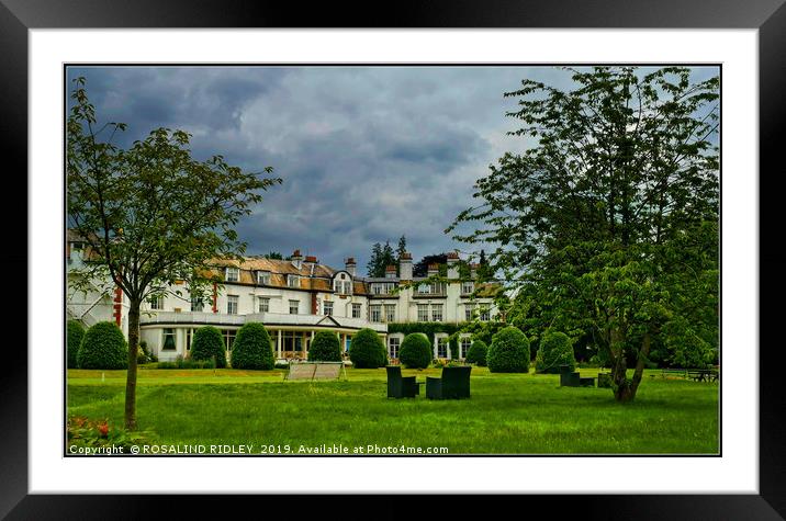 "Anyone for Croquet?" Framed Mounted Print by ROS RIDLEY