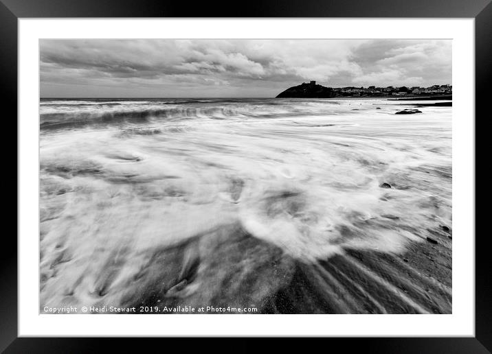 Criccieth Beach  Framed Mounted Print by Heidi Stewart