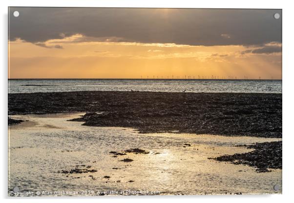 Sunset from Minnisbay Acrylic by Alan Glicksman